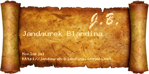 Jandaurek Blandina névjegykártya
